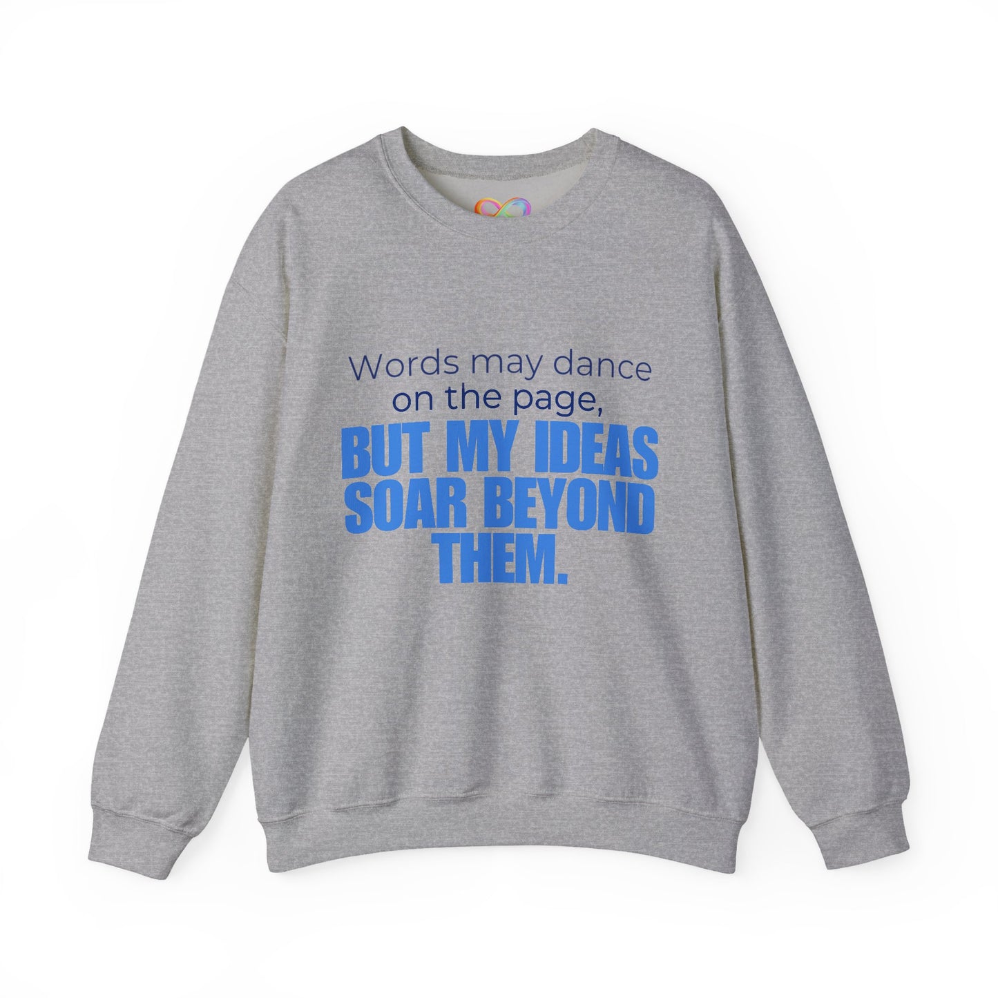 Creative Expression Crewneck – Unisex Cotton Sweatshirt Celebrating Neurodivergent Strength