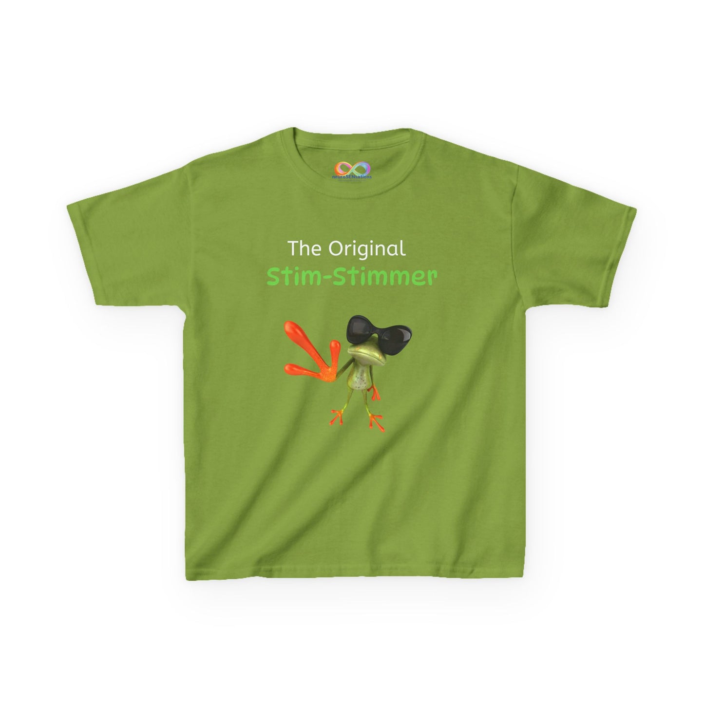 Stim-Stimmer Kids Tee – Colourful Cotton T-Shirt for Neurodivergent Joy