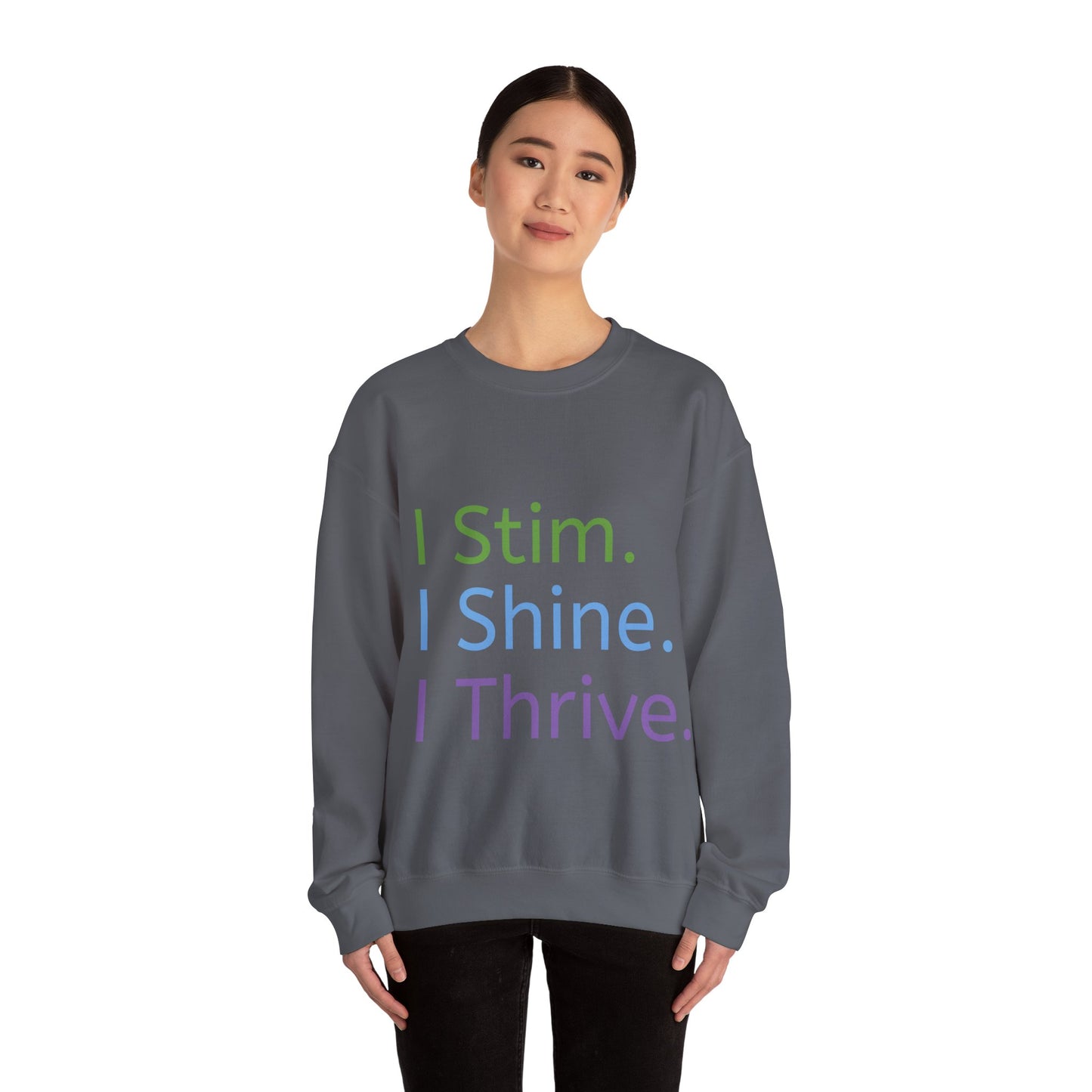 Empowerment Unisex Crewneck – Cosy Cotton Sweatshirt for Neurodivergent Joy
