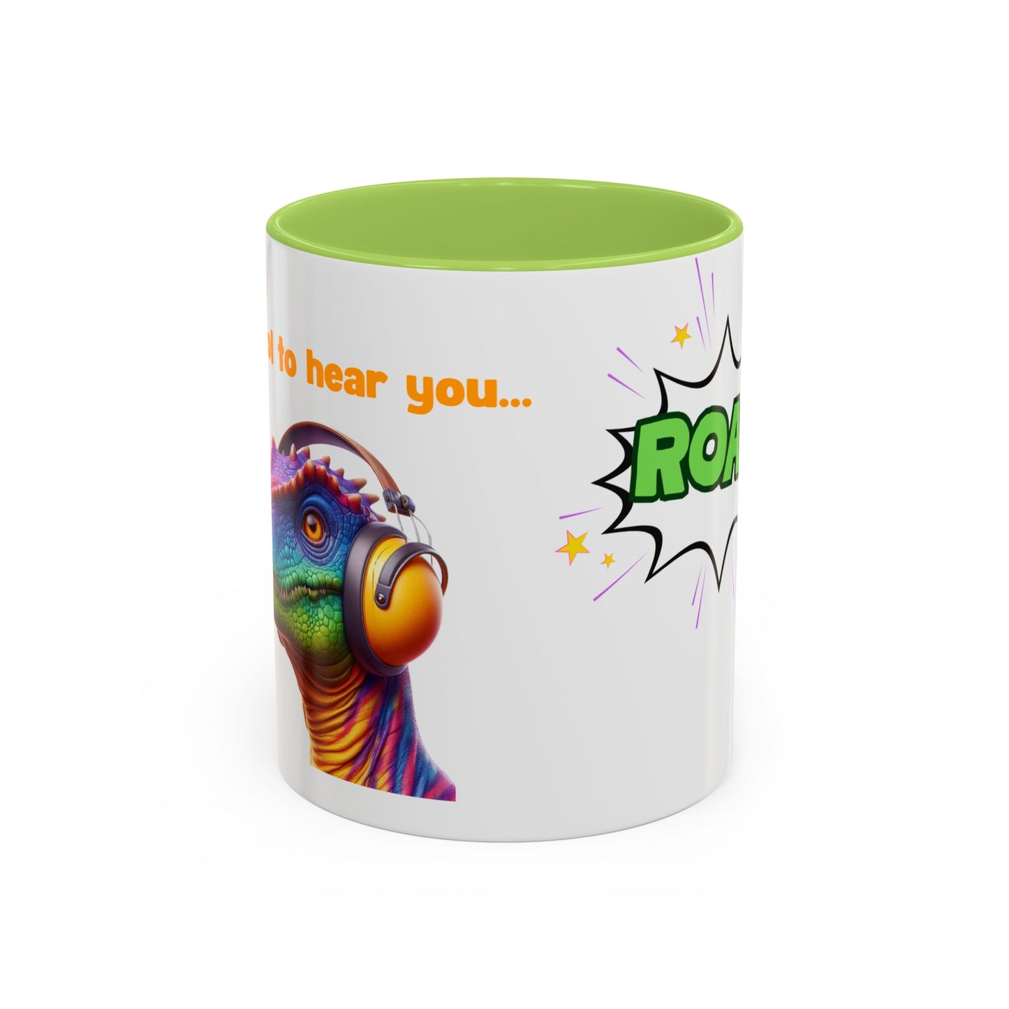 Dinosaur Ear Defender Mug – Colourful Ceramic Cup for Sensory Awareness