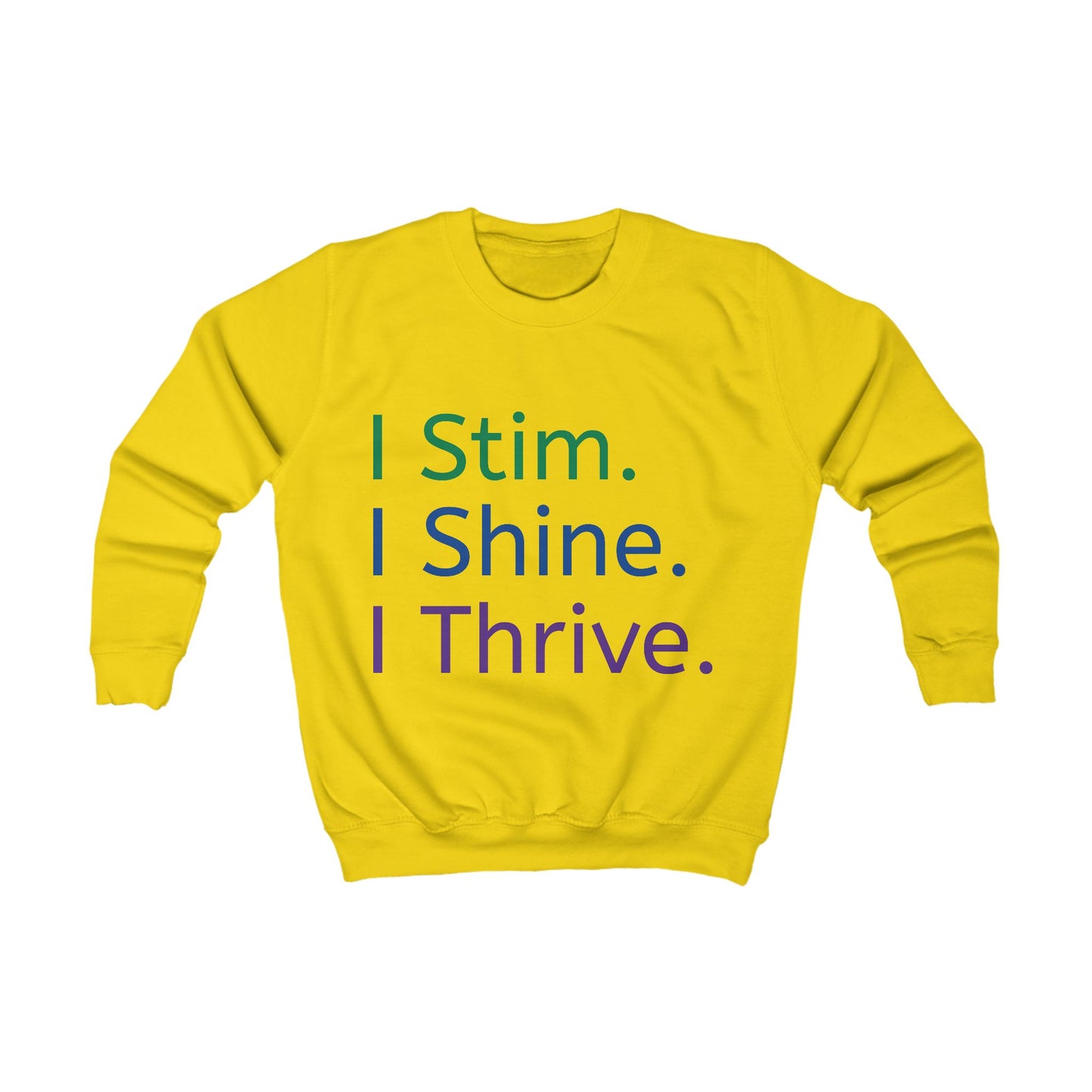 Empowering Kids Sweatshirt – Colourful Cotton Jumper Celebrating Neurodivergent Expression