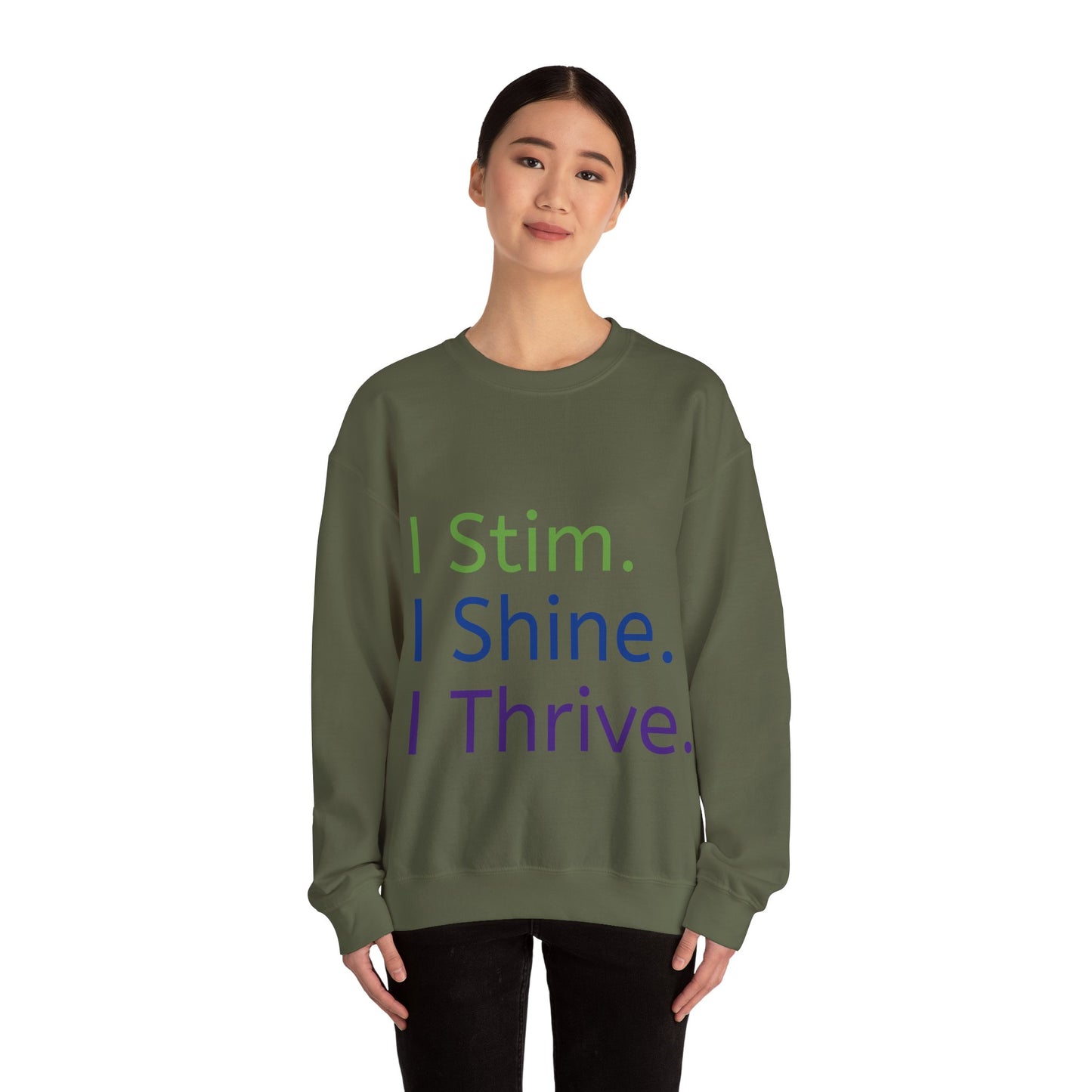 Empowerment Unisex Crewneck – Cosy Cotton Sweatshirt for Neurodivergent Joy