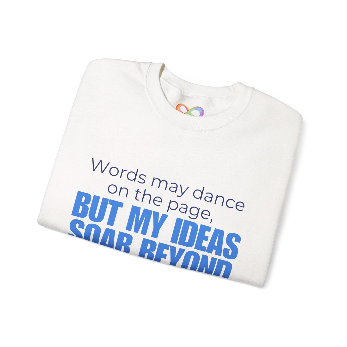 Creative Expression Crewneck – Unisex Cotton Sweatshirt Celebrating Neurodivergent Strength