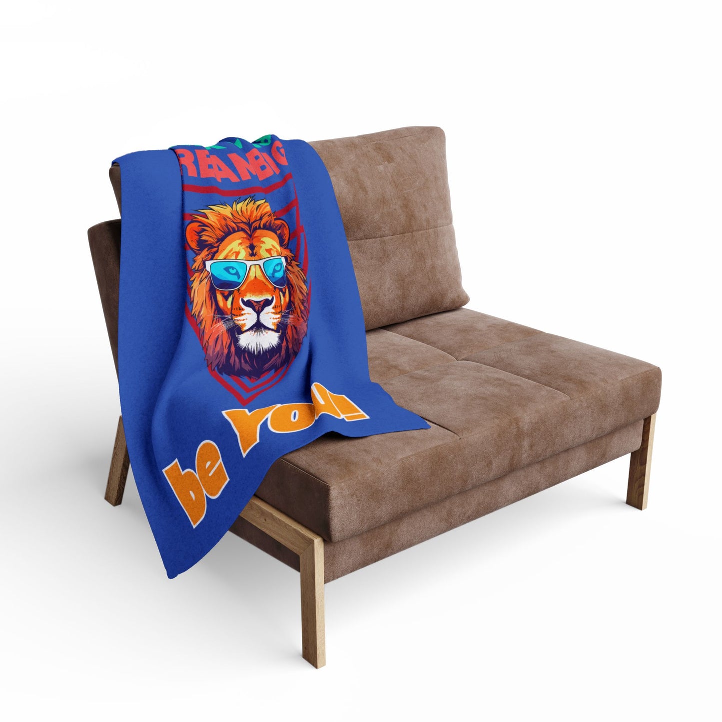 Think Wild Fleece Blanket – Cozy Polyester Throw for Neurodivergent Joy & Motivational Decor