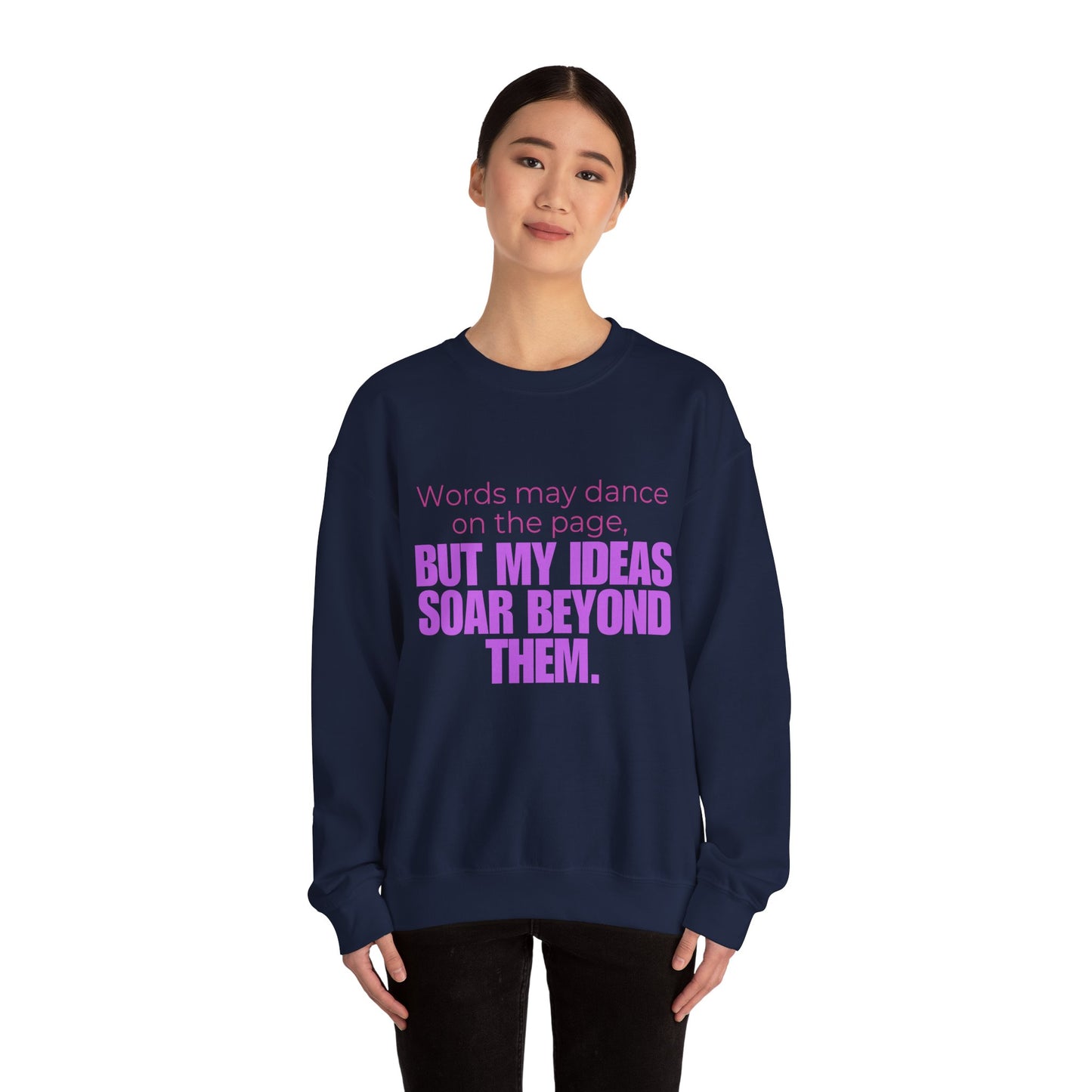 Creative Expression Crewneck – Unisex Cotton Sweatshirt Celebrating Neurodivergent Strength