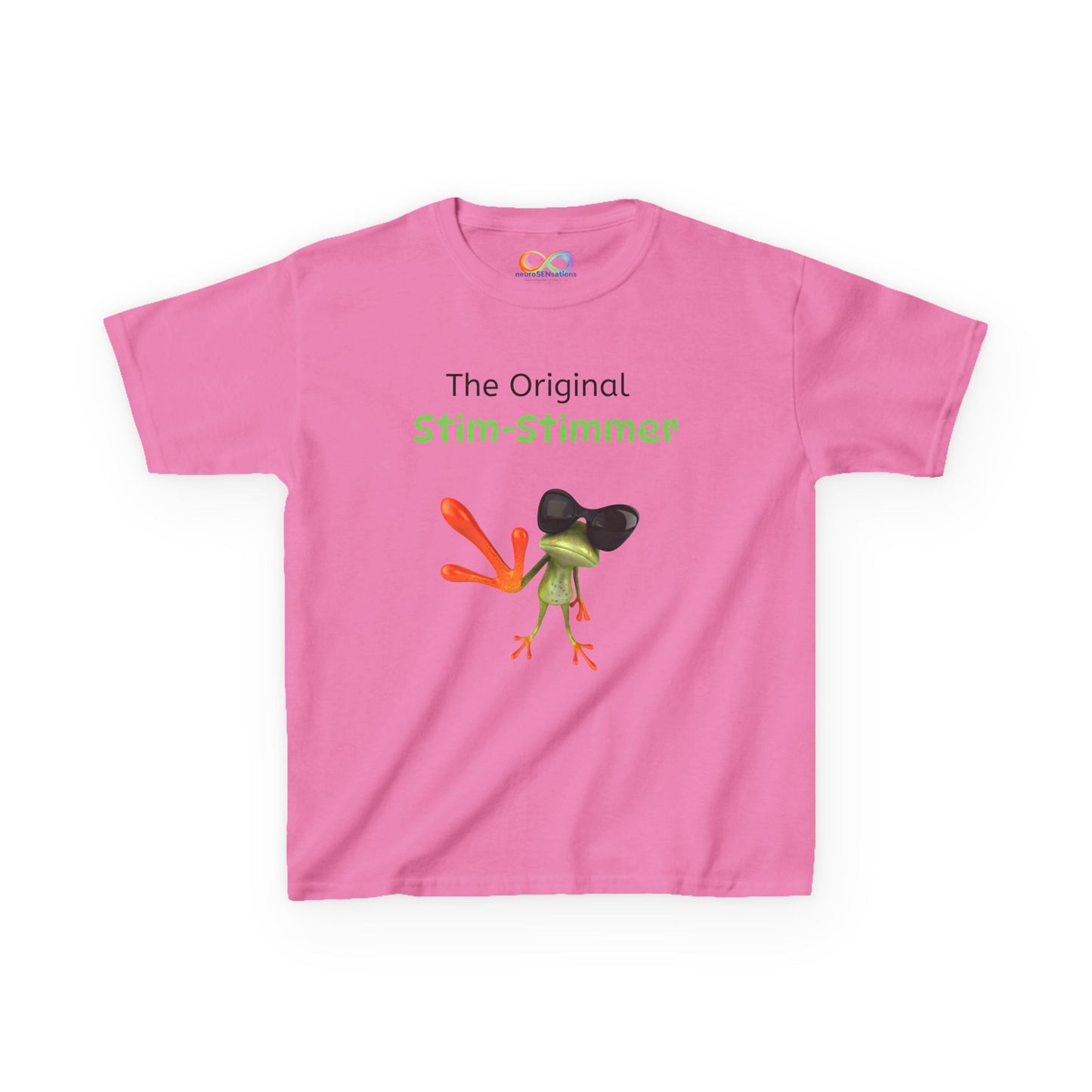 Stim-Stimmer Kids Tee – Colourful Cotton T-Shirt for Neurodivergent Joy