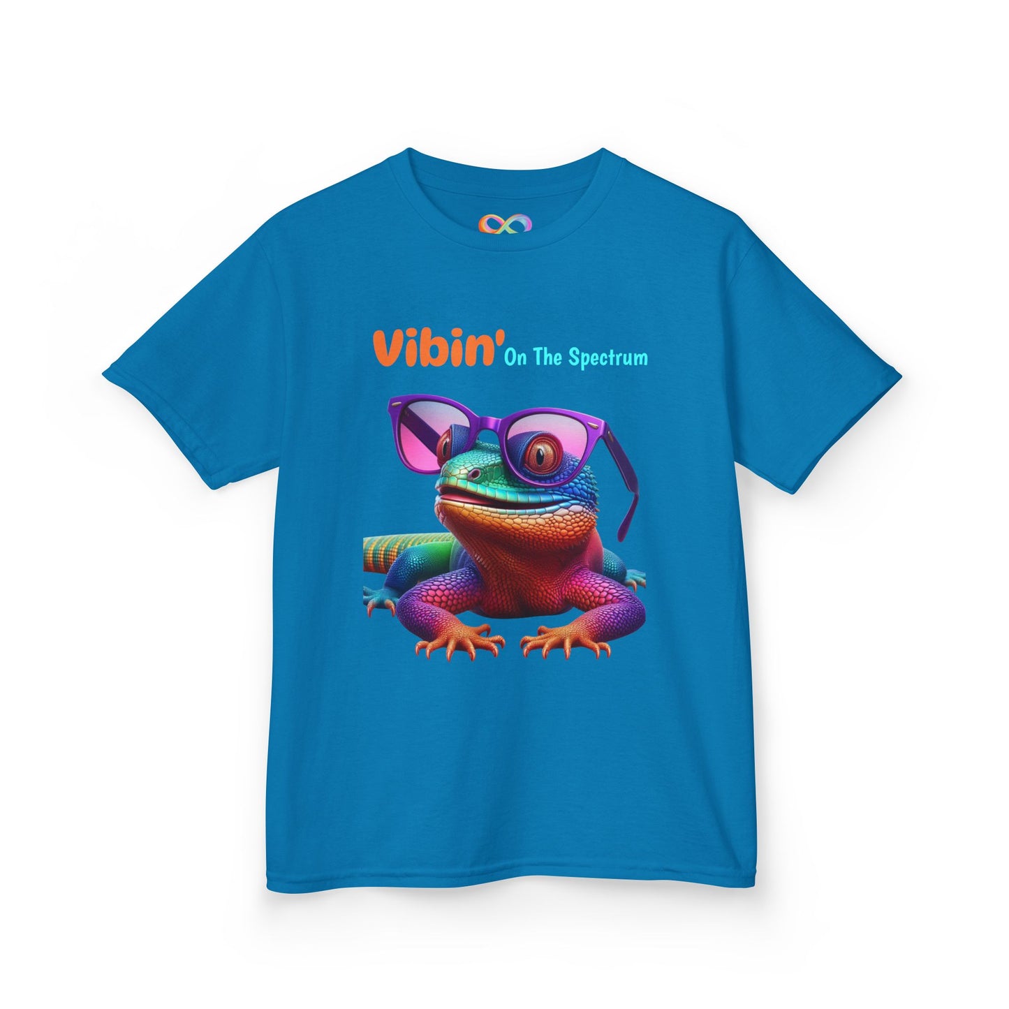 Vibin’ On The Spectrum Tee – Colourful Kids Graphic Shirt