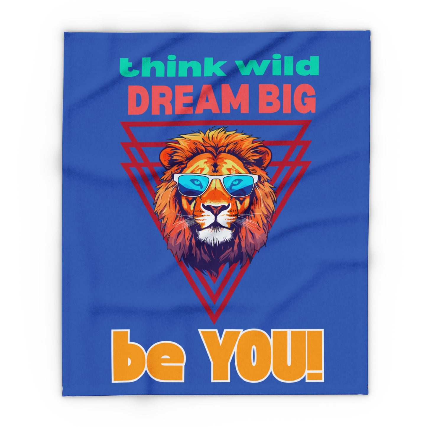Think Wild Fleece Blanket – Cozy Polyester Throw for Neurodivergent Joy & Motivational Decor