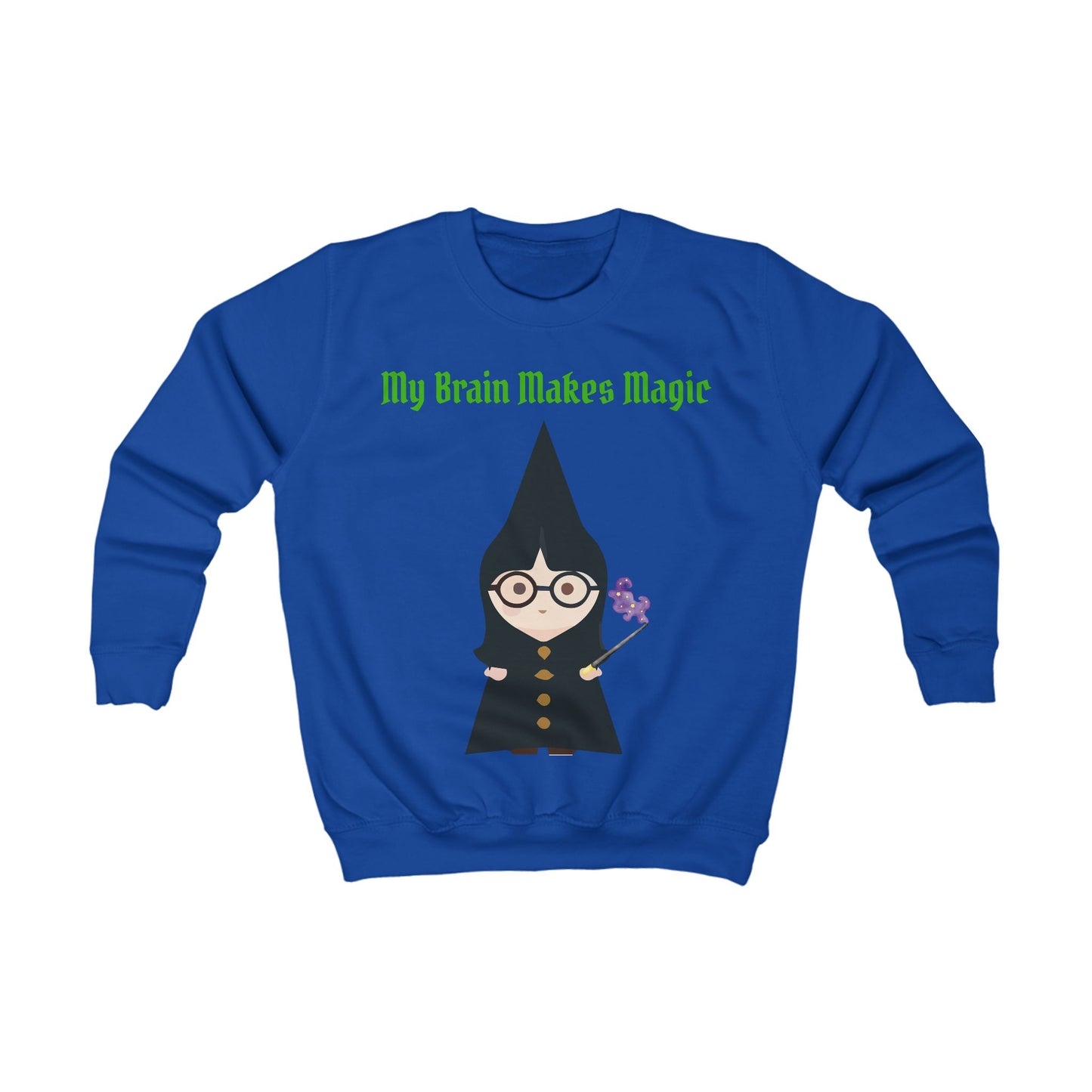 Girls Magical Kids Sweatshirt – Colourful Cotton Jumper Celebrating Neurodivergent Creativity