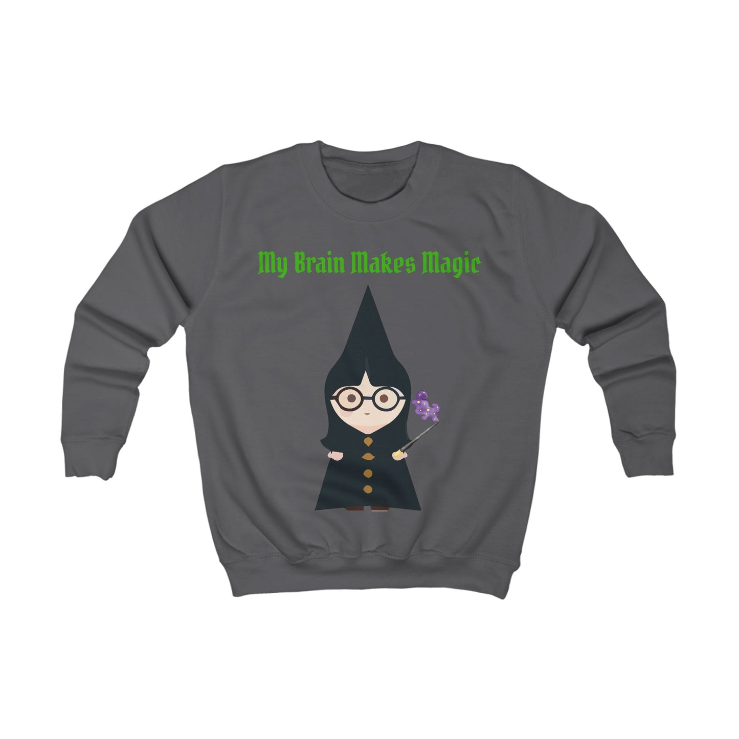 Girls Magical Kids Sweatshirt – Colourful Cotton Jumper Celebrating Neurodivergent Creativity