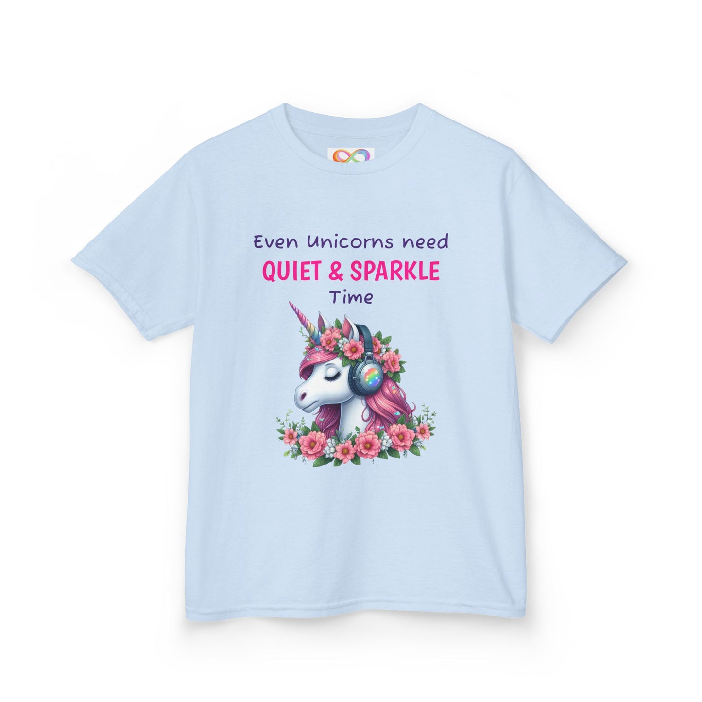 Unicorn Kids Tee – Colourful Cotton T-Shirt Celebrating Quiet Strength & Neurodivergent Joy