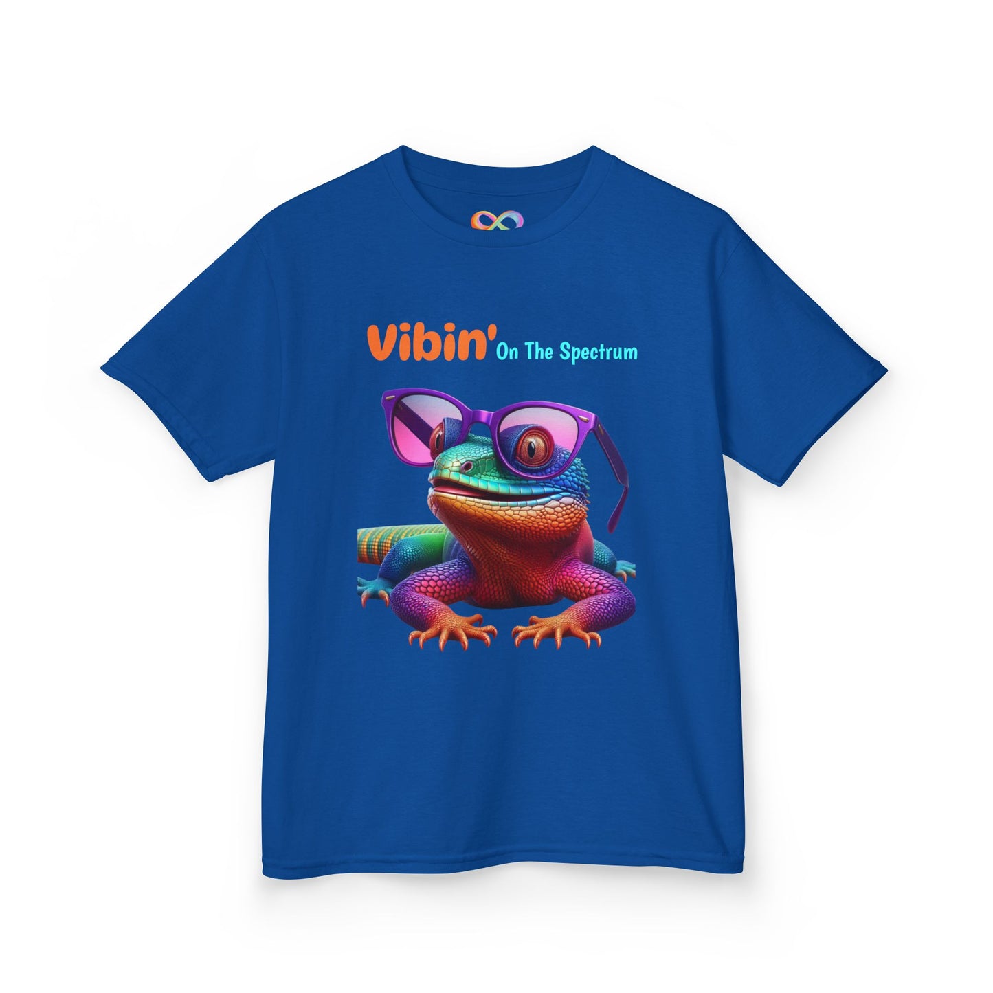 Vibin’ On The Spectrum Tee – Colourful Kids Graphic Shirt