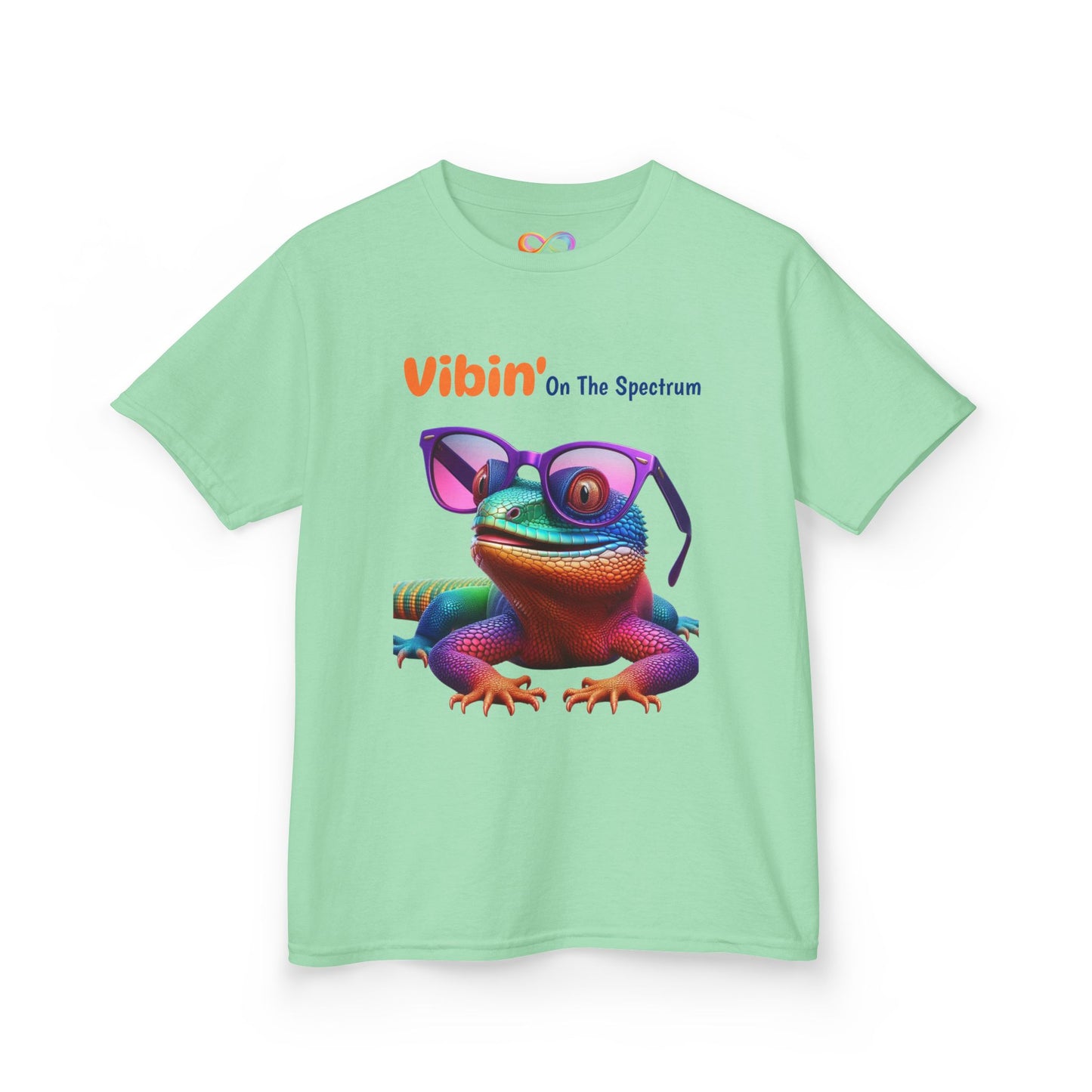 Vibin’ On The Spectrum Tee – Colourful Kids Graphic Shirt