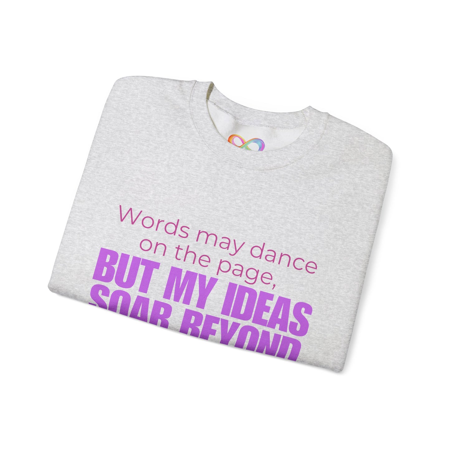 Creative Expression Crewneck – Unisex Cotton Sweatshirt Celebrating Neurodivergent Strength