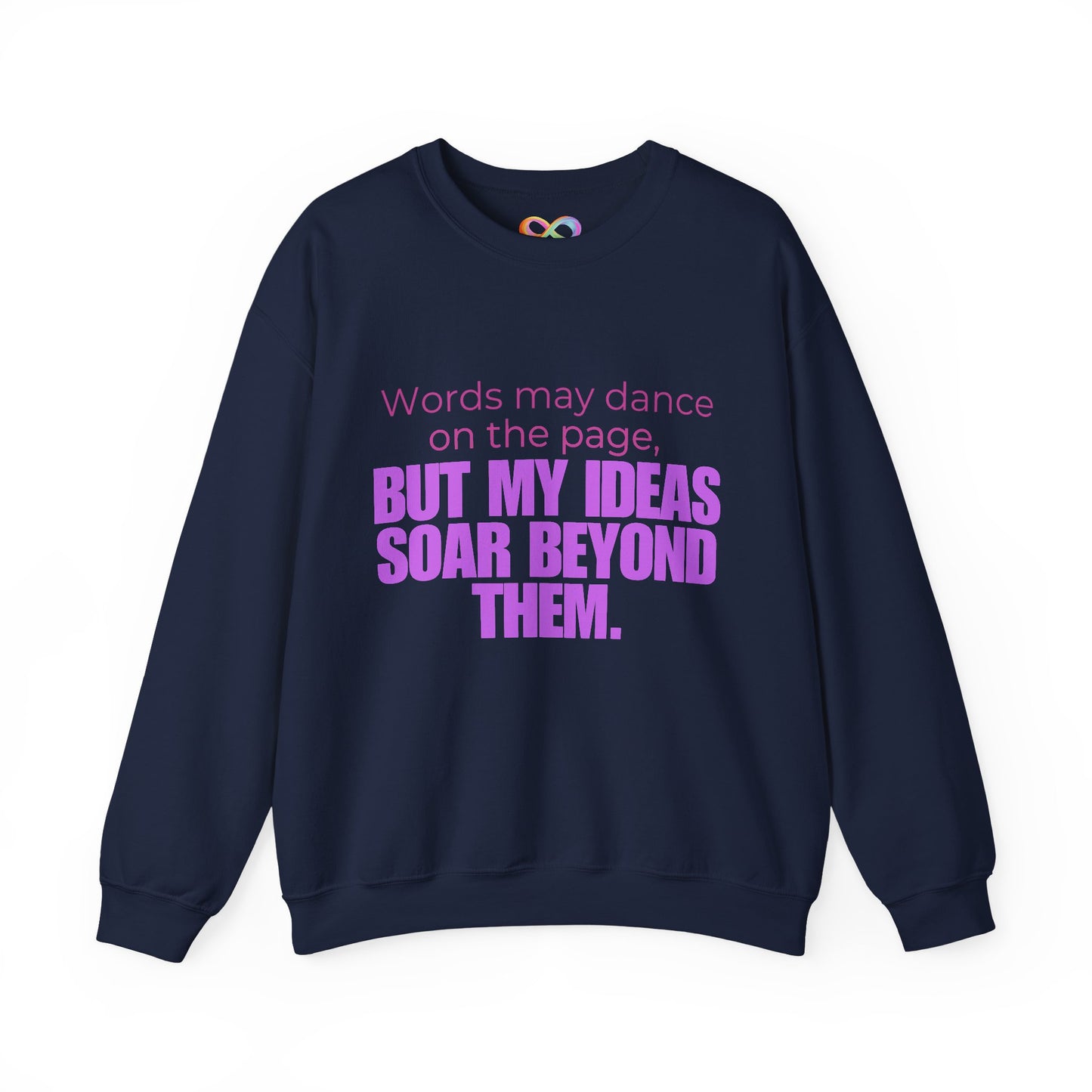 Creative Expression Crewneck – Unisex Cotton Sweatshirt Celebrating Neurodivergent Strength