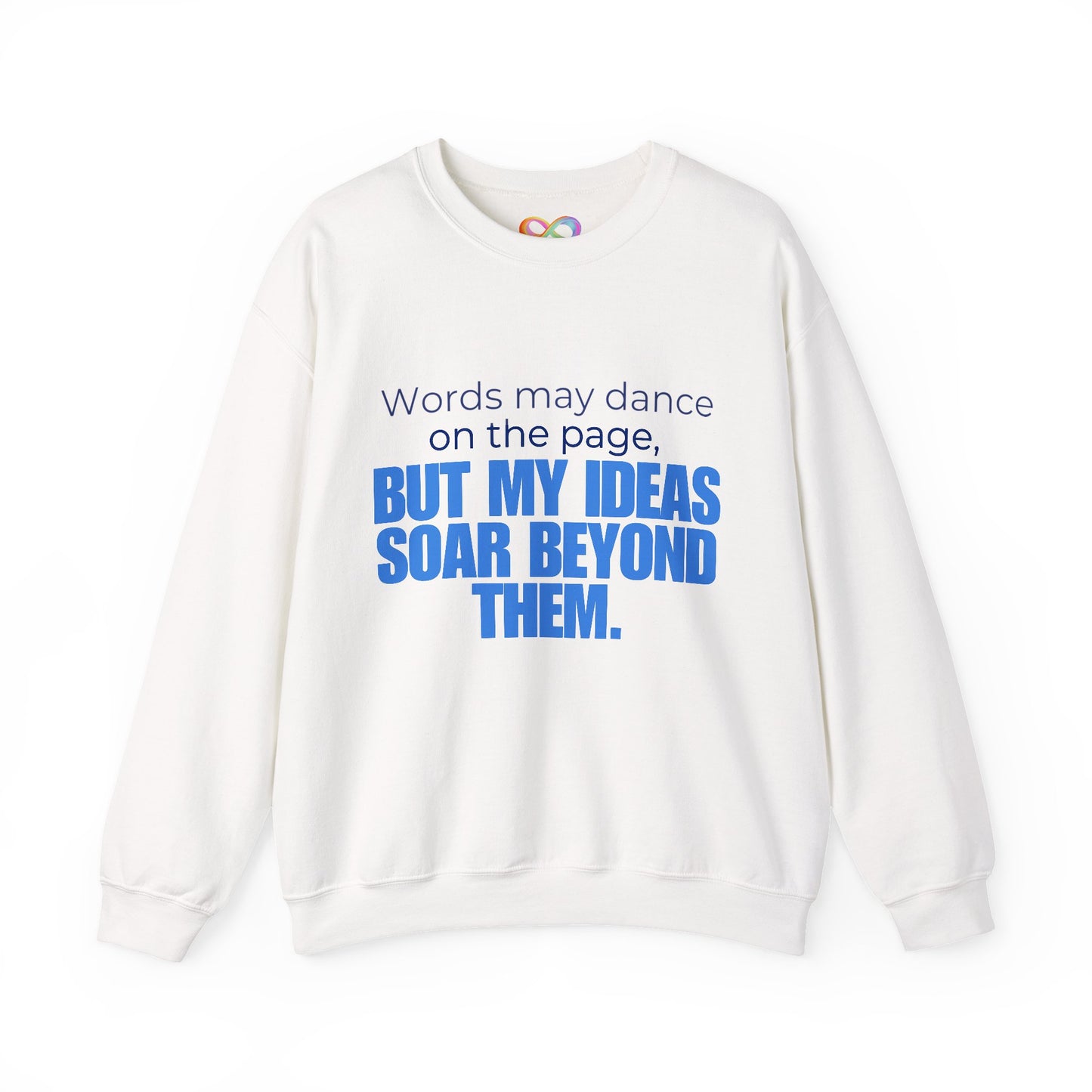 Creative Expression Crewneck – Unisex Cotton Sweatshirt Celebrating Neurodivergent Strength
