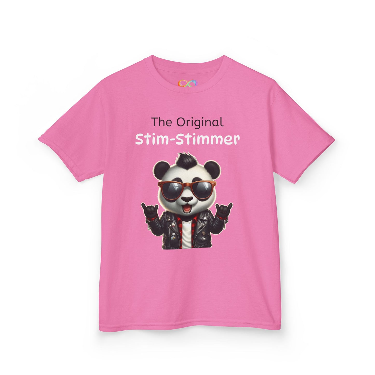 Panda Kids Tee – Colourful Cotton T-Shirt Celebrating Neurodivergent Movement & Joy