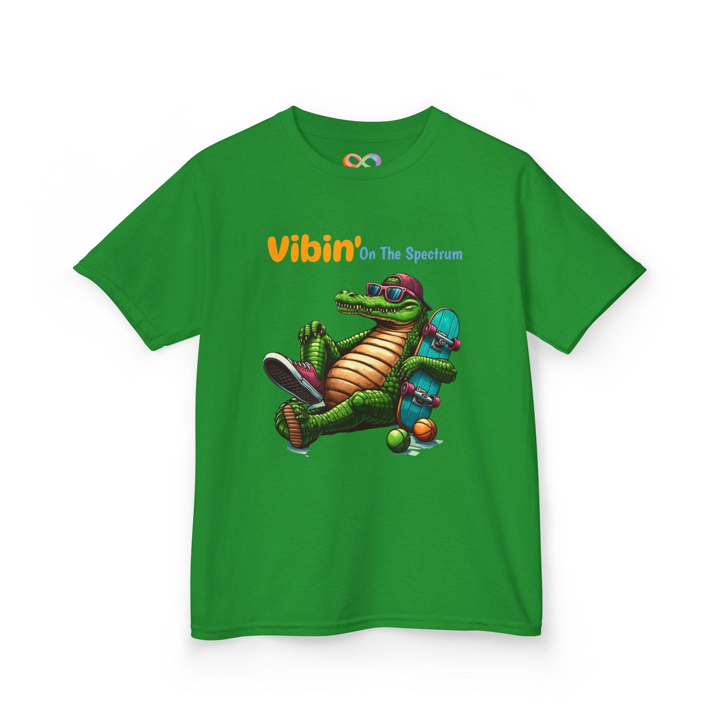 Vibin’ Kids Tee – Colourful Cotton T-Shirt for Neurodivergent Joy