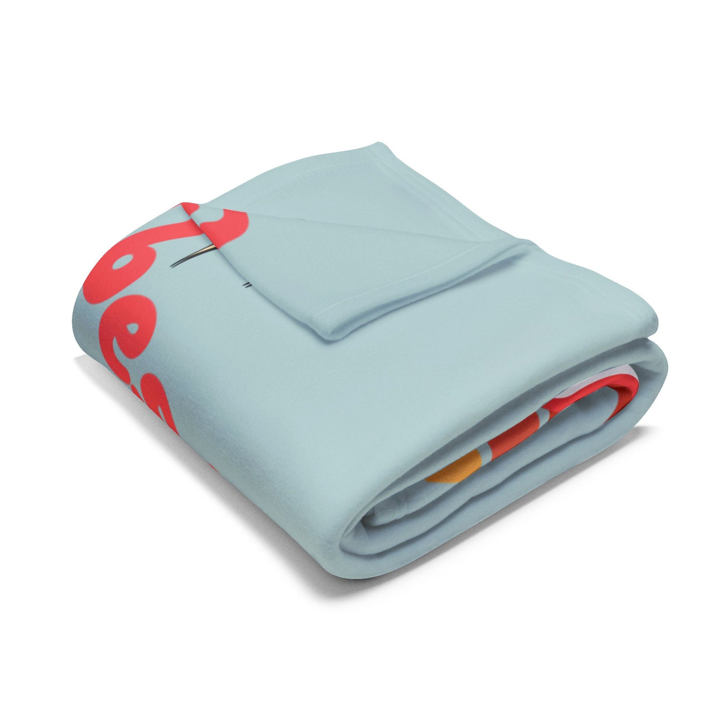 Retro Vibes Fleece Blanket – Cosy Polyester Throw for Neurodivergent Calm & Home Décor