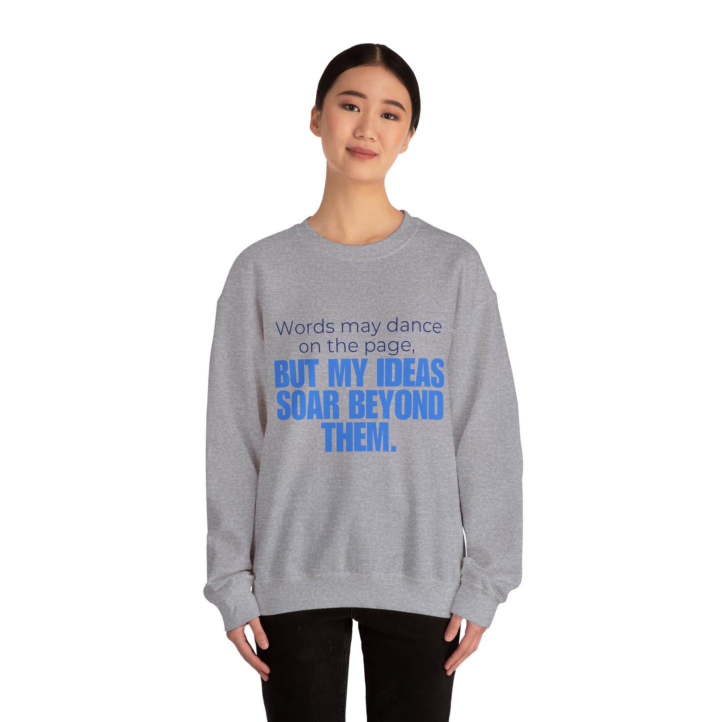 Creative Expression Crewneck – Unisex Cotton Sweatshirt Celebrating Neurodivergent Strength
