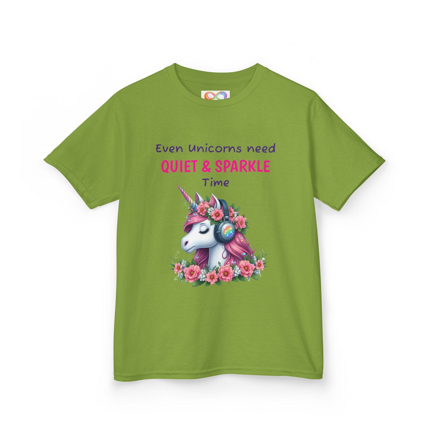 Unicorn Kids Tee – Colourful Cotton T-Shirt Celebrating Quiet Strength & Neurodivergent Joy