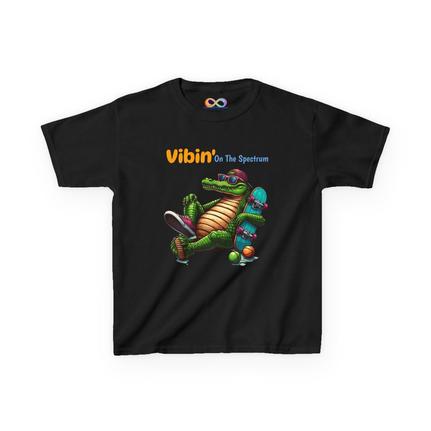 Vibin’ Kids Tee – Colourful Cotton T-Shirt for Neurodivergent Joy