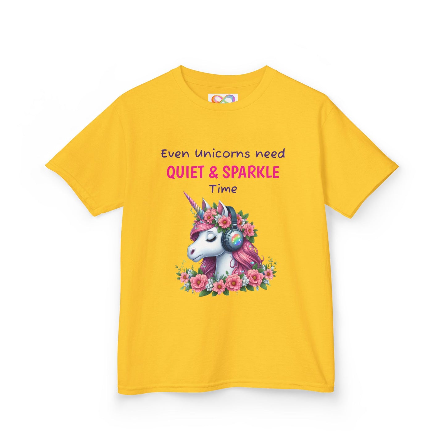 Unicorn Kids Tee – Colourful Cotton T-Shirt Celebrating Quiet Strength & Neurodivergent Joy