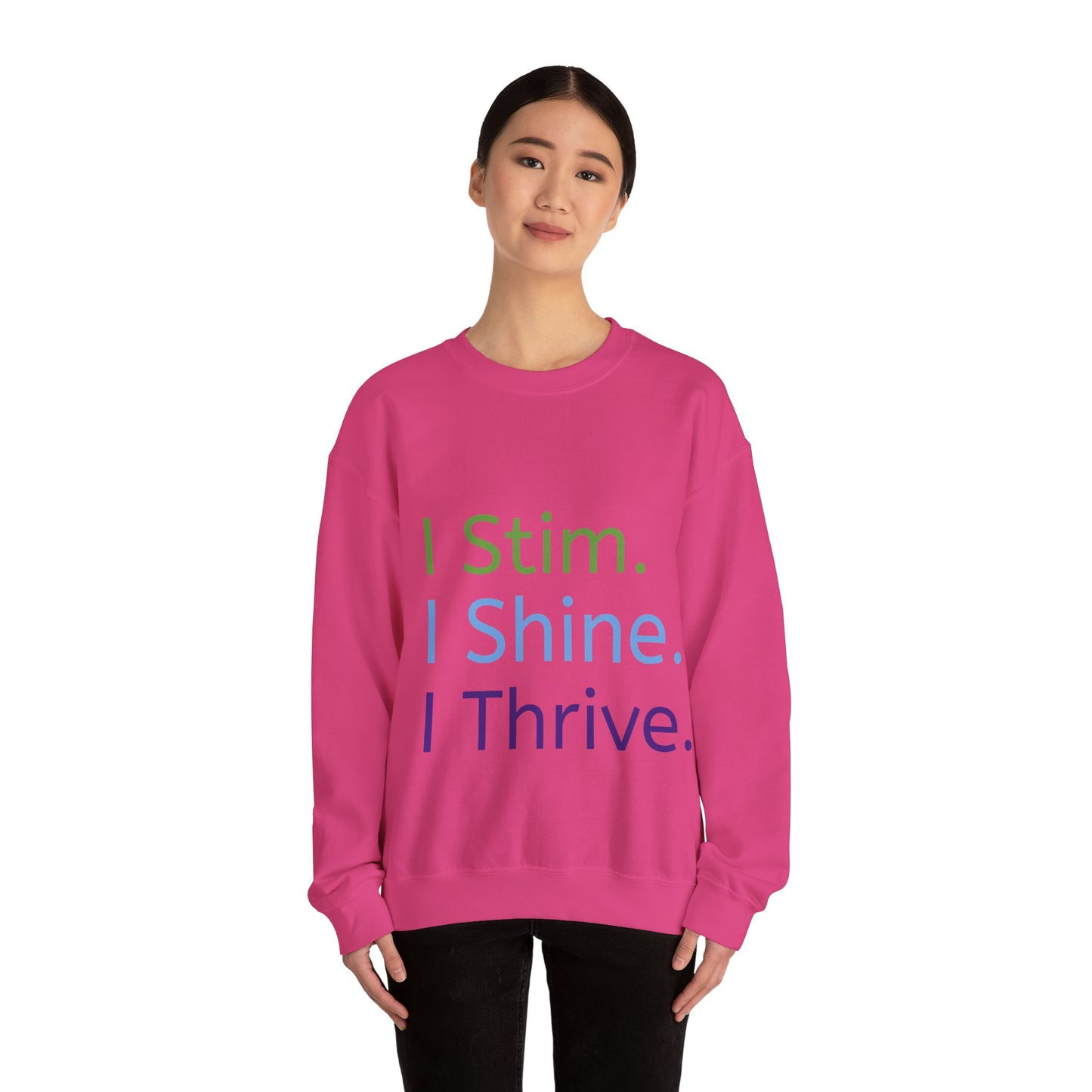 Empowerment Unisex Crewneck – Cosy Cotton Sweatshirt for Neurodivergent Joy