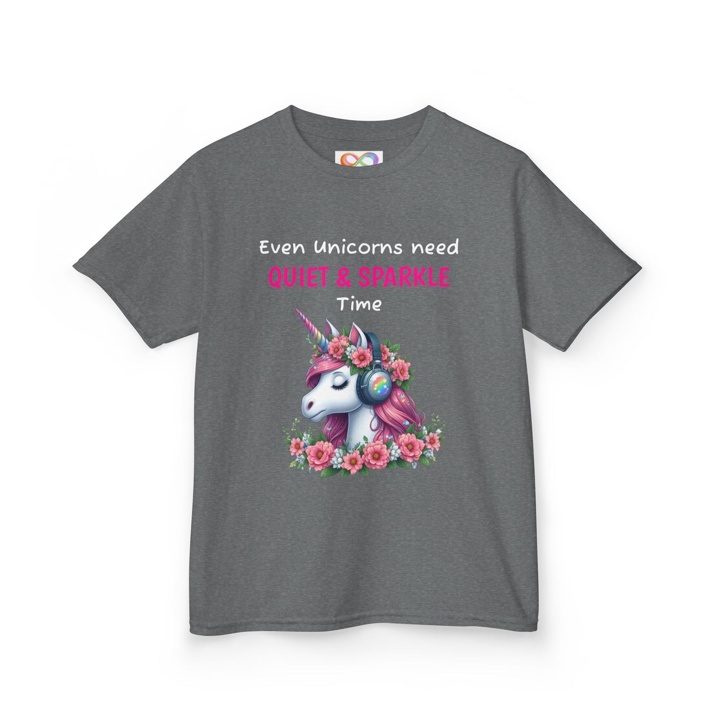 Unicorn Kids Tee – Colourful Cotton T-Shirt Celebrating Quiet Strength & Neurodivergent Joy