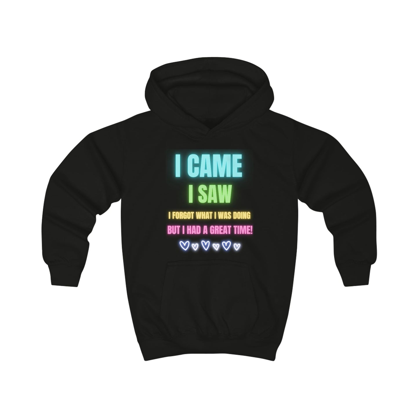 Bright Kids Hoodie with Fun Quote