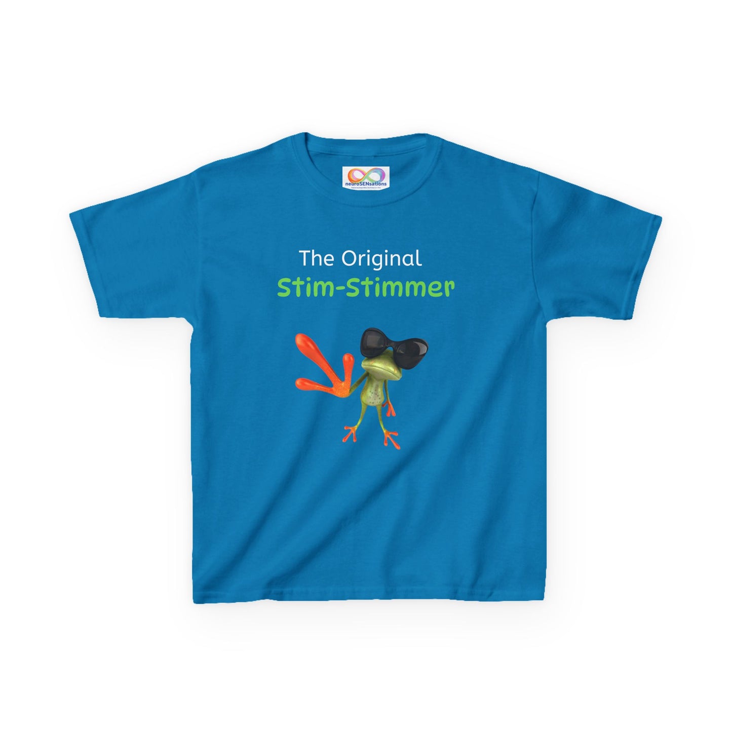 Stim-Stimmer Kids Tee – Colourful Cotton T-Shirt for Neurodivergent Joy