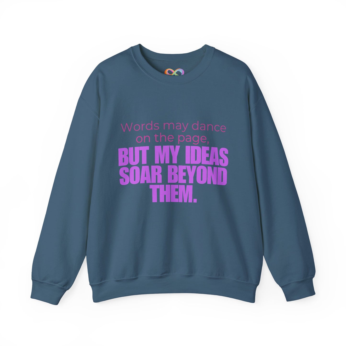Creative Expression Crewneck – Unisex Cotton Sweatshirt Celebrating Neurodivergent Strength