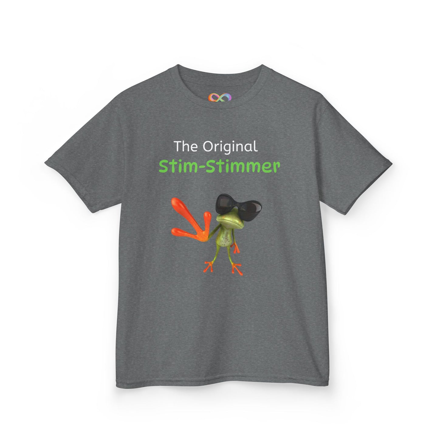Stim-Stimmer Kids Tee – Colourful Cotton T-Shirt for Neurodivergent Joy
