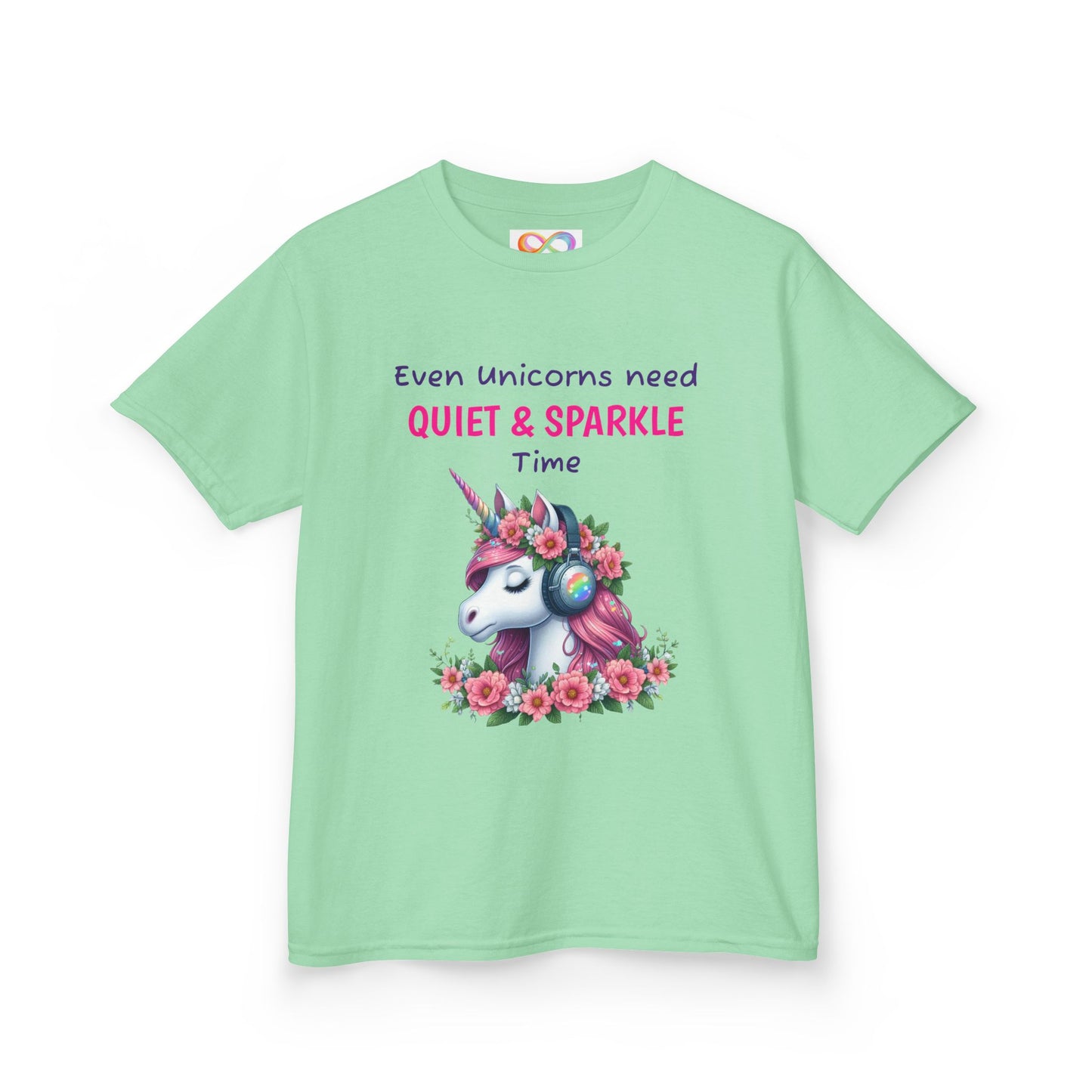 Unicorn Kids Tee – Colourful Cotton T-Shirt Celebrating Quiet Strength & Neurodivergent Joy