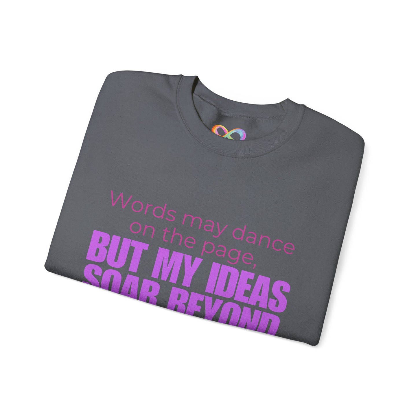 Creative Expression Crewneck – Unisex Cotton Sweatshirt Celebrating Neurodivergent Strength