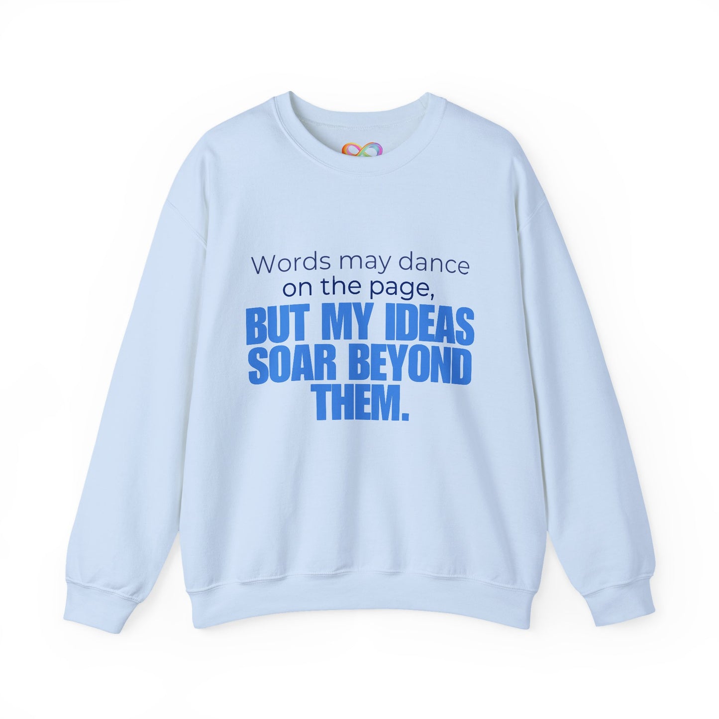 Creative Expression Crewneck – Unisex Cotton Sweatshirt Celebrating Neurodivergent Strength