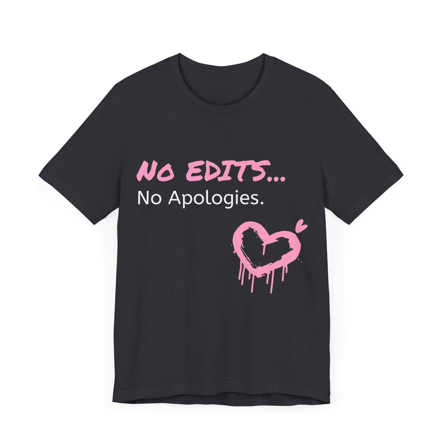 No Edits Tee – Woman's Cotton T-Shirt for Authentic Expression