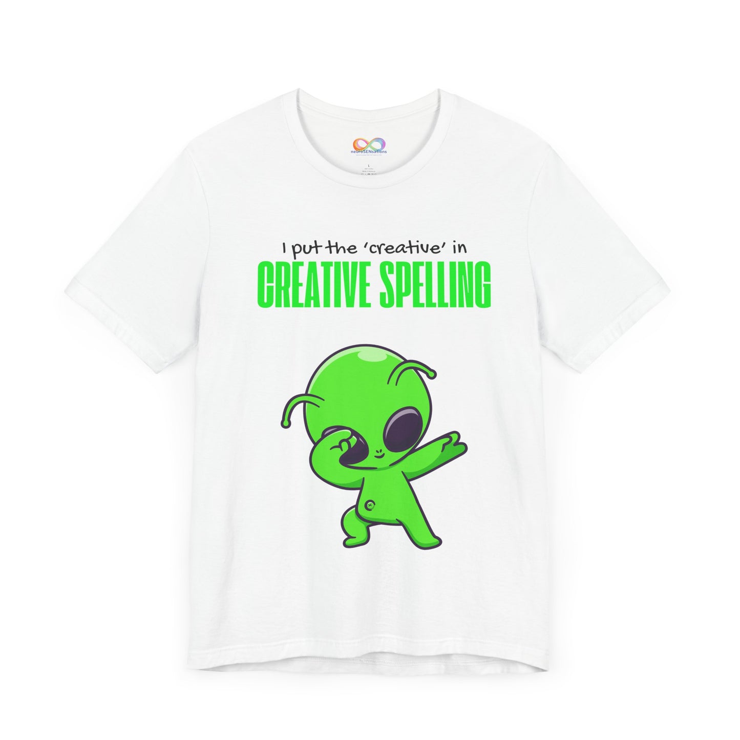 I Pur the 'creative' in creative spelling Unisex Jersey Tee