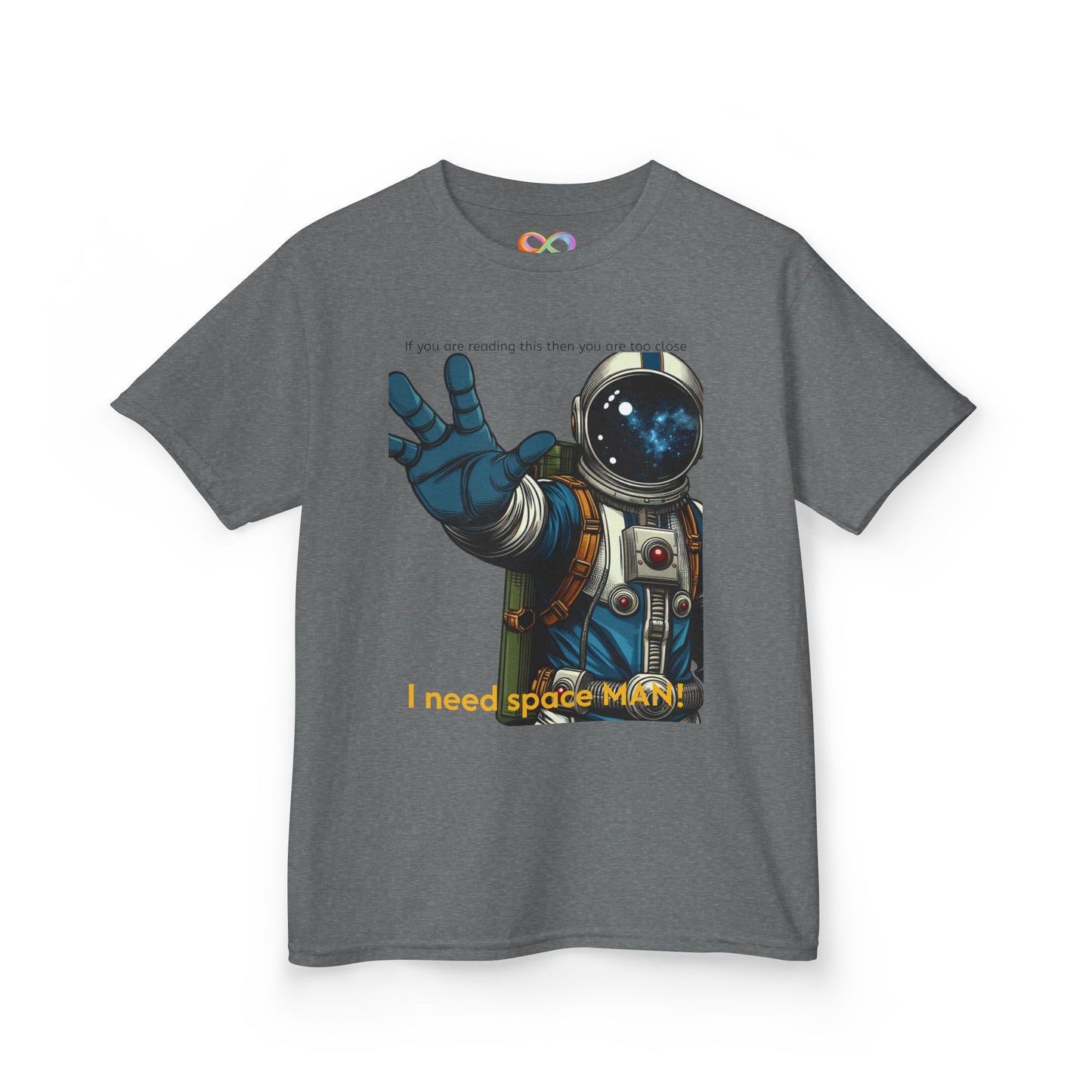 I Need Space Tee – Kids Cotton Shirt with Astronaut Graphic