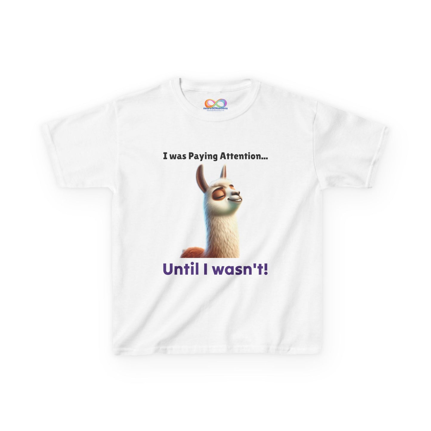 Attention Shift Kids Tee – Colourful Cotton T-Shirt for Neurodivergent Expression