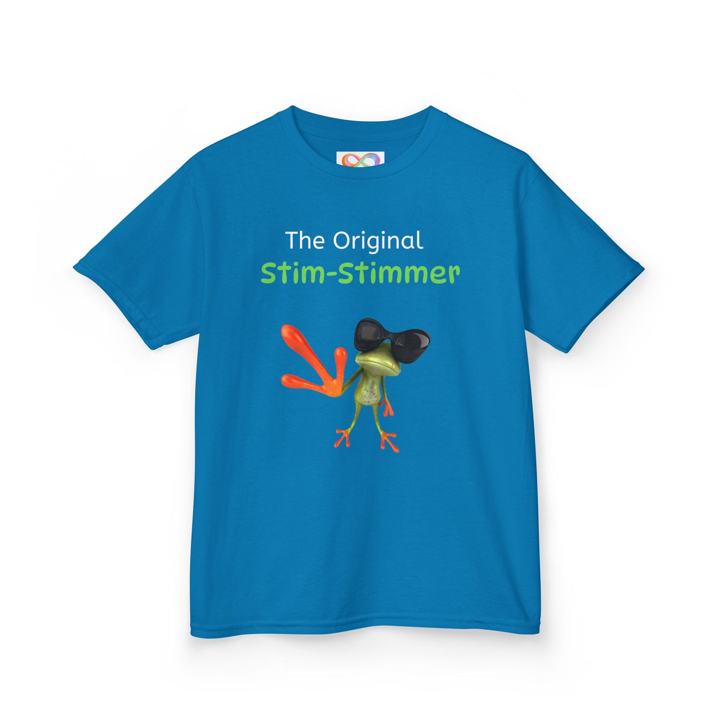Stim-Stimmer Kids Tee – Colourful Cotton T-Shirt for Neurodivergent Joy