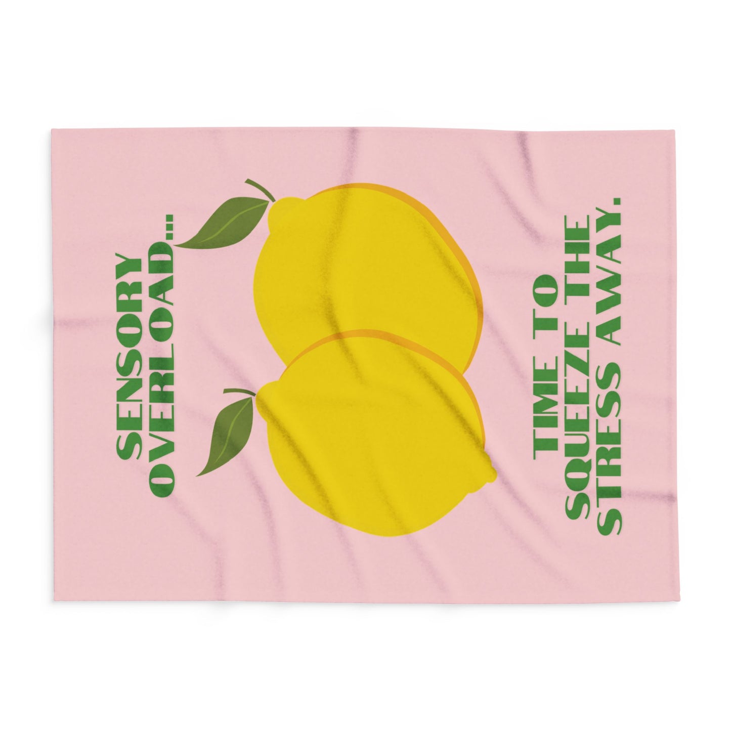 Lemon Design Fleece Blanket – Cosy Throw for Home Comfort & Creative Décor