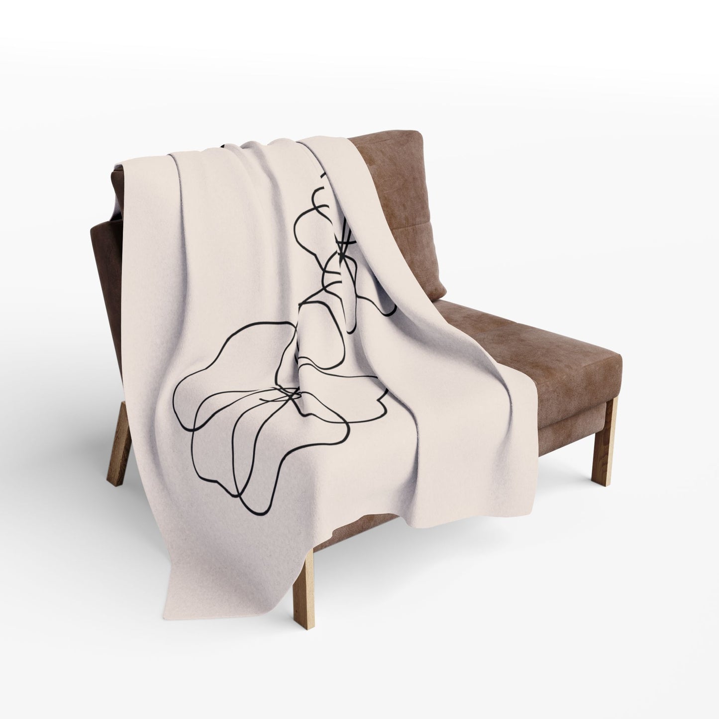 Minimalist Energy Fleece Blanket – Cozy Polyester Throw for Neurodivergent Calm & Home Decor