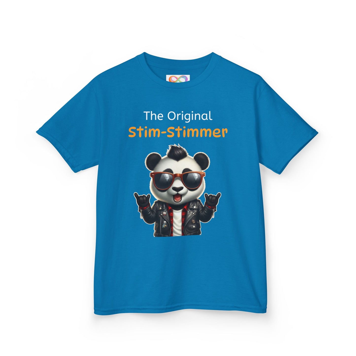 Panda Kids Tee – Colourful Cotton T-Shirt Celebrating Neurodivergent Movement & Joy