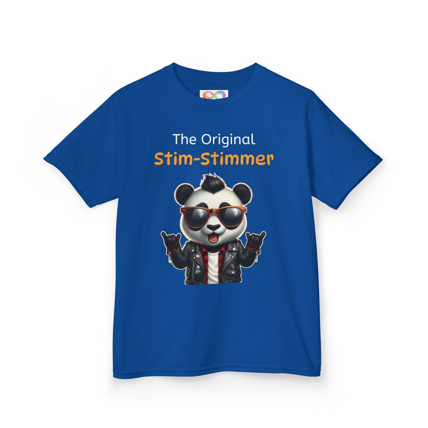 Panda Kids Tee – Colourful Cotton T-Shirt Celebrating Neurodivergent Movement & Joy