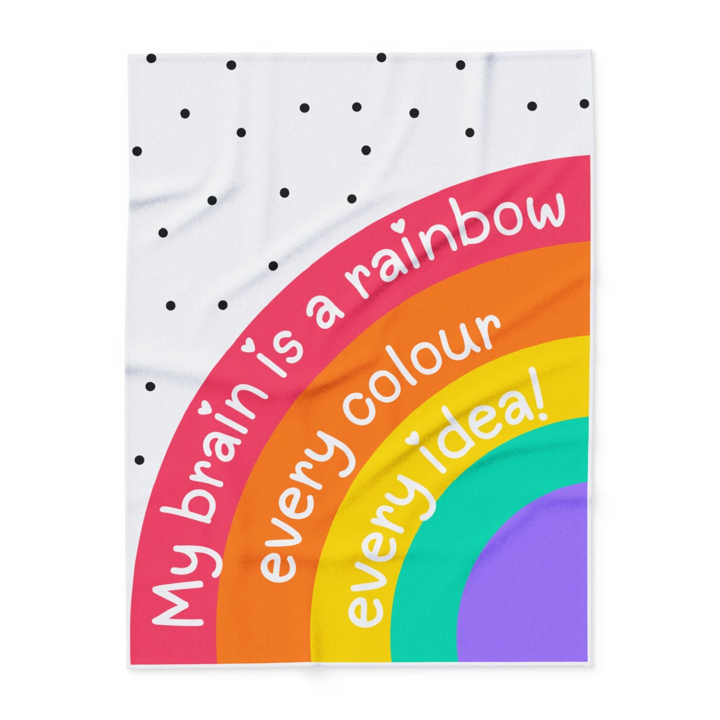 Rainbow Fleece Blanket – Colourful Arctic Throw for Sensory-Friendly Comfort