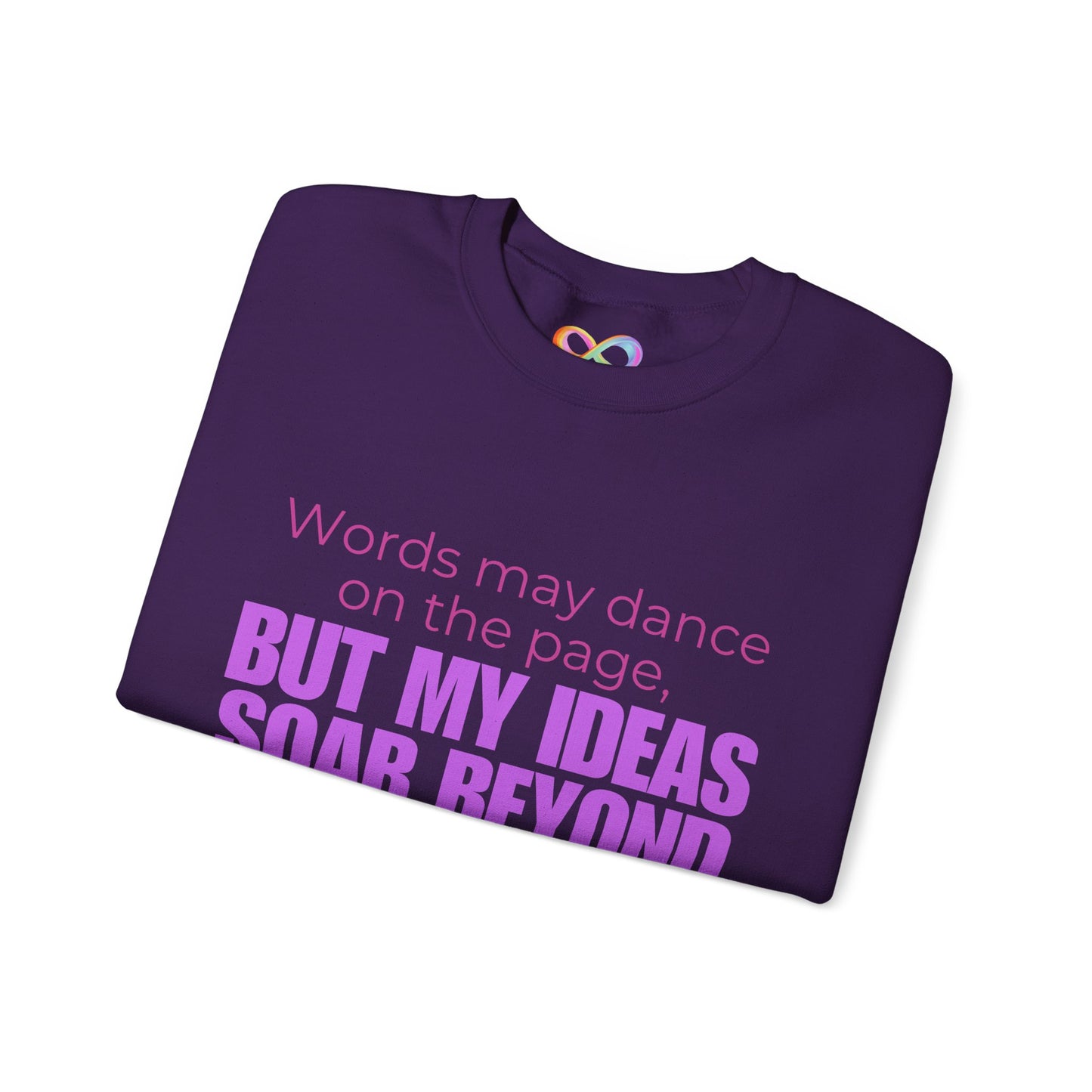Creative Expression Crewneck – Unisex Cotton Sweatshirt Celebrating Neurodivergent Strength