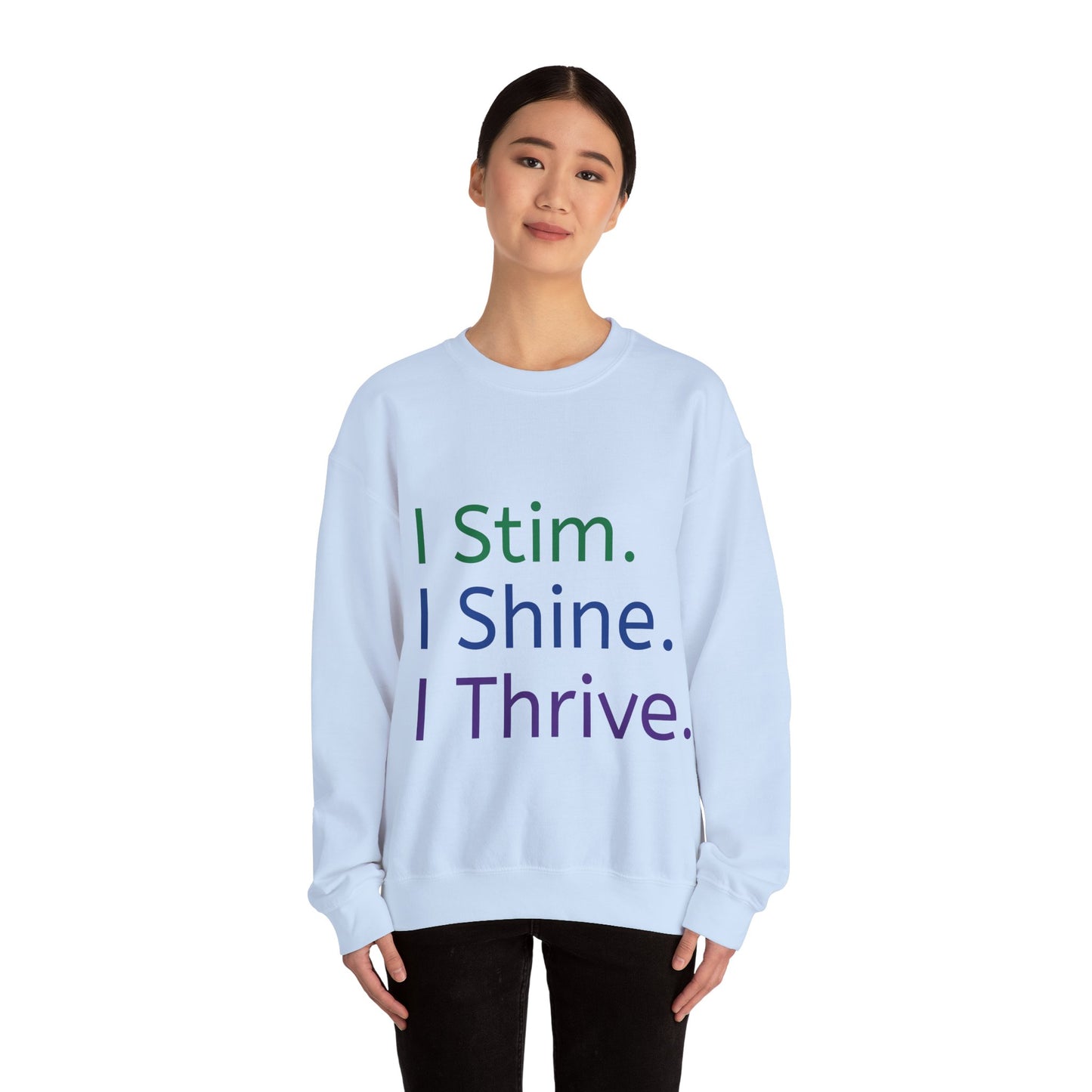 Empowerment Unisex Crewneck – Cosy Cotton Sweatshirt for Neurodivergent Joy