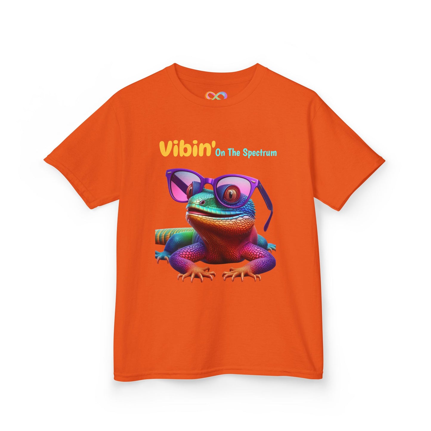 Vibin’ On The Spectrum Tee – Colourful Kids Graphic Shirt