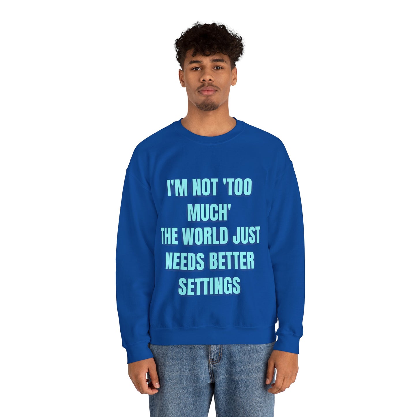 Better Settings Crewneck – Unisex Heavy Blend Sweatshirt